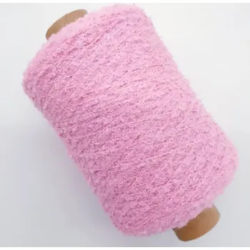Příze Bouclé nitka růžová 500m (Beilauffaden boucle rosa)