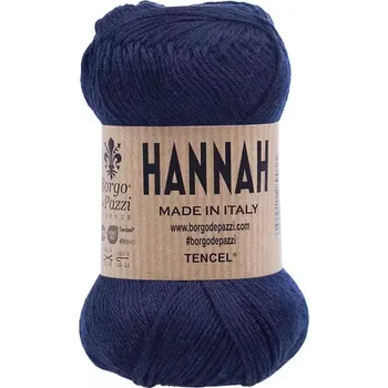 Příze Borgo de Pazzi Hannah 28 Temně modrá 50g (Eukalyptová příze Hannah 50g Temně modrá)