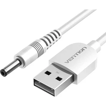 Datový kabel Vention USB to DC 3.5mm Charging Cable White 1.5m