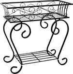 Garden Pleasure Kovový stojan na rostliny 28 x 58 x 59 cm černý