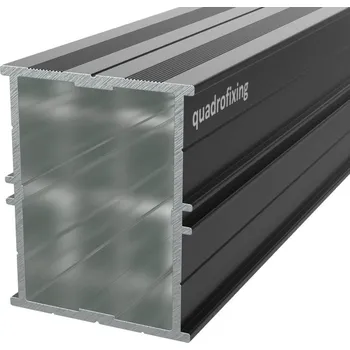 Stavební profil Hliníkový terasový profil černý 50x40x4000 mm | QFX-ALU 50 BLACK