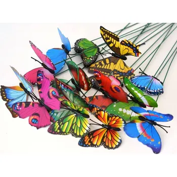 Svatební dekorace Zápich na pružince - Motýlek