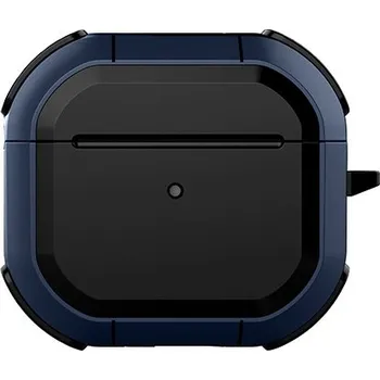 Pouzdro na mobilní telefon Odolný obal se zesílenými rohy pro AirPods 4 - tmavě modrý