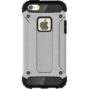 Pouzdro na mobilní telefon Super odolný "Armor" kryt pro iPhone 5 / 5S / SE (2016) - stříbrný