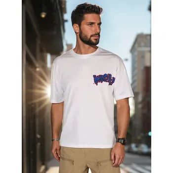 Pánské tričko Tshirt Pánské tričko s potiskem RX5645 Barva: Bílá, Velikost: XL