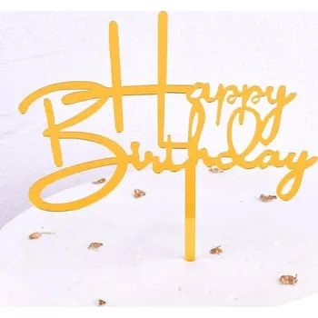 Party dekorace 10 ks ozdoba na dort pro narozeniny a oslavy | dekorace dortu 10 ks - Styl 1