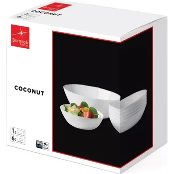 Talíř Bormioli Rocco 7 dílná sada talířů Coconut