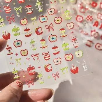 Roztomilé samolepky na nehty dortíky jahoda čokoláda | nálepky, doplňky na nehty - TO4749