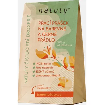 Prací prášek Natuty Prací prášek na barevné a černé prádlo