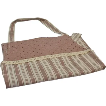 Kuchyňská zástěra Zástěra z vínového kanafasu Zástěra: Pruhy se vzorem a puntíky