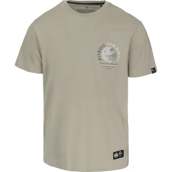 Pánské tričko PitBull West Coast - pánské triko PLANET SURF béžové 2XL