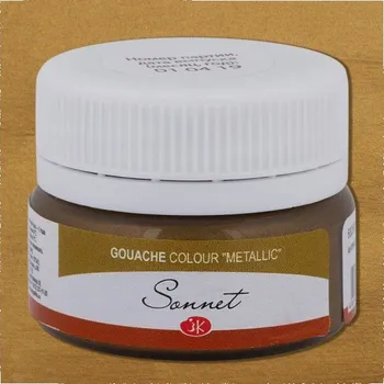 Výtvarná barva Kvašová barva metalická Antická zlatá 20 ml Sonnet Nevskaya Palitra