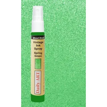 Inkoust barva Zelená jarní 30ml Vintage Mixed Media Daily ART