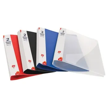 Archivační box Noki, Kroužkový pořadač, 2 kroužkový, PP, A4, černá