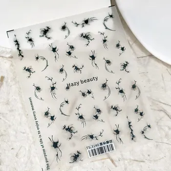 Květinové samolepky pro jemné zdobení nehtů | samolepky, dekorace na nehty - 1 ks TS-3140