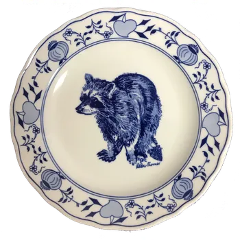 Talíř Cibulák Talíř mělký praporový 24cm MÝVAL Originál Český porcelán Dubí