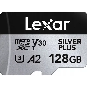 Paměťová karta Paměťová Lexar microSDXC Professional SILVER Plus R205/W150 (V30) 128GB