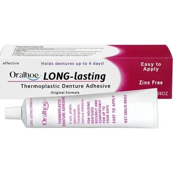 Lepidlo na zuby Oralhoe Long-Lasting Thermoplastic Denture Adhesive lepidlo na zubní protézy 28 g