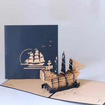 Originální 3d ruční přání pro zamilované | blahopřání - Styl 1