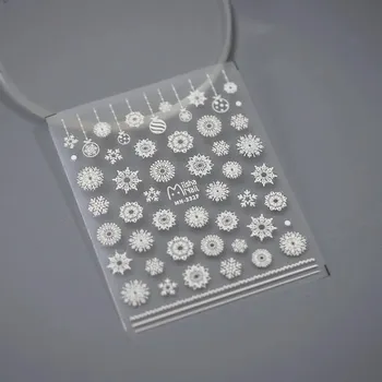 Květinové samolepky pro jemné zdobení nehtů | samolepky, dekorace na nehty - 1 ks MN-332F