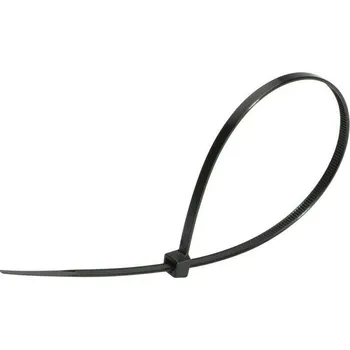 Organizace kabelů Páska vázací UV 140×3,6 mm černá 100 ks