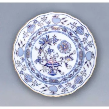 Talíř Cibulák ZLACENÝ Talíř dezertní praporový 19cm Originál Český porcelán Dubí