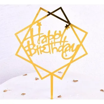 Party dekorace 10 ks ozdoba na dort pro narozeniny a oslavy | dekorace dortu 10 ks - Styl 2