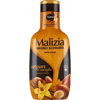 Koupelová pěna Malizia Sametová pěna do koupele - Arganový olej a vanilka 1 l x1