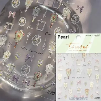 Květinové 5D samolepky na nehty pro léto | samolepky, nálepky - TO3853ZZ