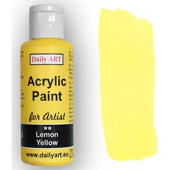 Vodová barva Daily ART Akrylová barva Lemon Yellow 50 ml