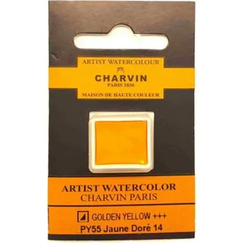Vodová barva Charvin Akvarelová barva Extra Fine Golden Yellow 14