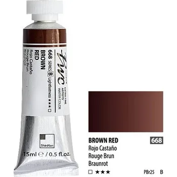Vodová barva ShinHan Akvarelová barva PWC 15 ml Brown Red 668