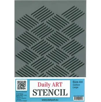 Daily ART Šablona plastová A4 Carbon velká