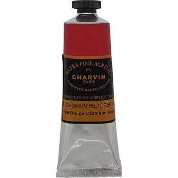 Speciální výtvarná barva Charvin Akrylová barva Extra Fine 60 ml Cadmium Red Deep GEN 490