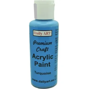 Vodová barva Akrylová barva Turquoise Premium Craft 50ml Daily ART