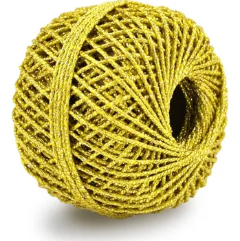 Stuha Provázek žlutý se zlatým Rexorem 20 m