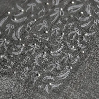 Květinové samolepky pro jemné zdobení nehtů | samolepky, dekorace na nehty - 1 ks MS301-ZZ