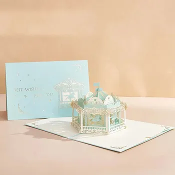 Originální 3d ruční přání pro zamilované | blahopřání - Styl 5