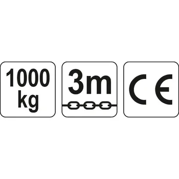 řetězový zvedák Zvedák řetězový 1000 kg, YT-58951