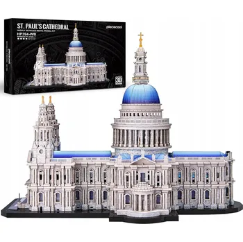 Obraz 3D kovové Puzzle Katedrála sv. Pavla Ocel Stavebnice Dárek kolekce