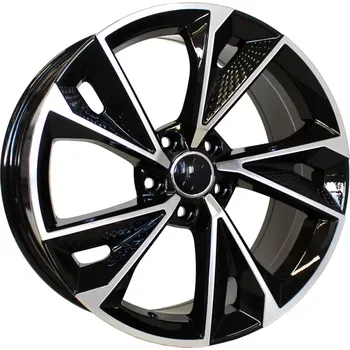 Auto-moto Alu kola Racing Line B1566, 19x8.5 5x112 ET32, černá + leštění vhodné pro Audi A5 8T, 8F (do 2016), Audi A5 F5 (2017-2024), Audi A7 (do 2018), Audi S5 F5 (2017-2024), Audi S7 (do 2018)