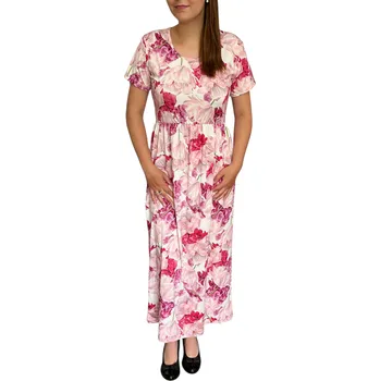 Dámské šaty Dlouhé šaty Pratto s květy velikost pratto: 42