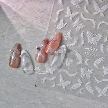 Květinové samolepky pro jemné zdobení nehtů | samolepky, dekorace na nehty - 1 ks MS402