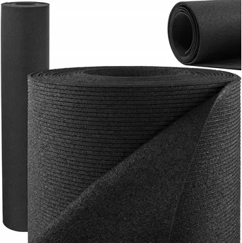 Protiskluzová podložka Gumová deska rohož podlaha guma tloušťka 3mm 0,6m2 protiskluzová s proužky