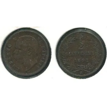 ITÁLIE. 2 centesimi 1898/R.