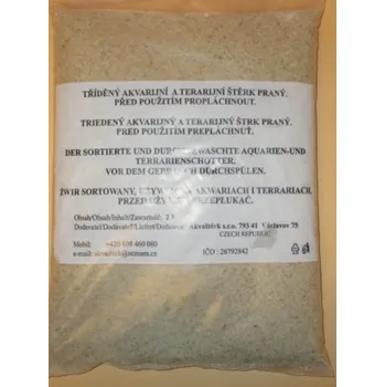 Dekorace do akvária AKVARIJNÍ PÍSEK 2L BÍLÝ KŘEMIČITÝ/1KS