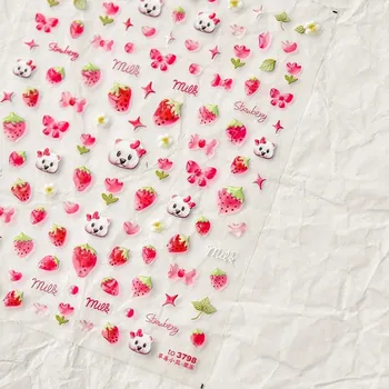 Sada roztomilých samolepek na nehty | nail art, dekorace - na3798