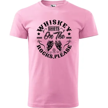 Pánské tričko DOBRÝ TRIKO Pánské tričko s potiskem Whiskey Velikost: 2XL, Barva: Růžová