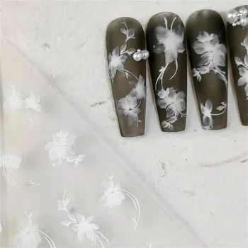 Květinové samolepky pro jemné zdobení nehtů | samolepky, dekorace na nehty - 1 ks TS-3141