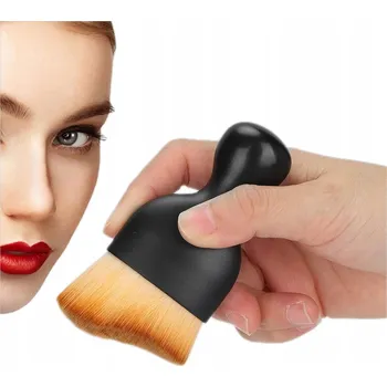 Kosmetický štětec Štětec na make-up 10x5 cm kompaktní MĚKKÝ ideální na PUDR, tvářenku, BRONZER